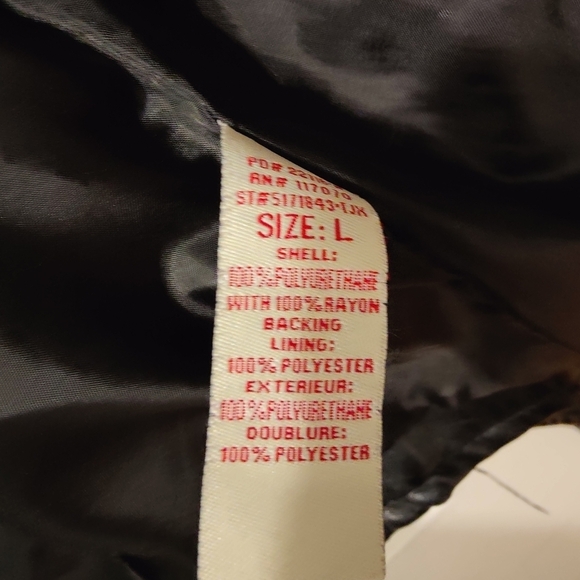 American Culture Studded Faux Leather Jacket - Picture 3 of 4